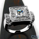 Estate Bezel Princess 1.25 Ct Cubic Zirconia Cz Ring