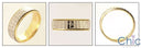 Mens 14K Two Tone Gold Hammered Finish Band