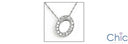 Cubic Zirconia Cz O Letter Initial Pendant
