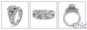 Matching Set 2.06 TCW Round Center Cubic Zirconia Cz Ring