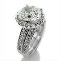 Matching Set 4 Ct Round Pave Wedding Cubic Zirconia Cz Ring