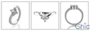 Engagement Half Ct Princess Solitaire Cubic Zirconia Cz Ring