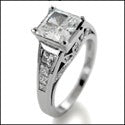 Engagement Princess 1 Ct Center Channel Cubic Zirconia Cz Ring