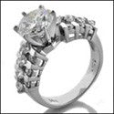 Engagement 2 Ct Round Tiffany Prongs Princess Round Cubic Zirconia Cz Ring