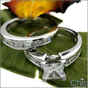 Wedding Baguette Ct Round Channel Set Shank Cubic Zirconia CZ Band 