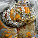 Cubic Zirconia Cz Round Half Bezel 67 TCW Necklace