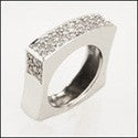 Fine Jewelry Euro Shank Pave Cubic Zirconia Cz Ring