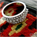 Wedding 8mm Wide 1.5 TCW Round Cubic Zirconia CZ Band 