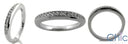 Wedding .50 TCW Round Pave Set Shank Cubic Zirconia CZ Band 