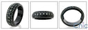 Wedding Black Rhodium Solid 14K Gold Cubic Zirconia Round Stones in Pave Band