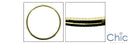 Cubic Zirconia Cz Omega Yellow Gold Plain Necklace