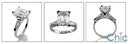 Engagement 2 Ct Emerald Long Baguettes Channel Cubic Zirconia Cz Ring