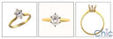 Solitaire 2 Ct Oval Tiffany Style Cubic Zirconia Cz Ring