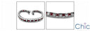 Princess Ruby Ct Diamond Channel Cubic Zirconia CZ Bracelet