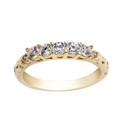 Wedding .50 TCW Round in Sahre Prongs Cubic Zirconia CZ Band 