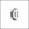 0.75 Ct Emerald Step Cubic Zirconia CZ Loose stone