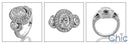 Anniversary Oval 2 Ct Bezel Halo Cubic Zirconia Cz Ring