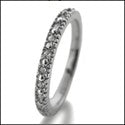 Eternity TCW .75 Pave 2.5mm Cubic Zirconia Cz Ring