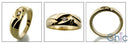 Mens Single .05 Ct Round Stone Cubic Zirconia CZ Wedding Band