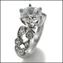 Engagement 1.25 Brilliant Center Bezel set Cubic Zirconia Cz Ring