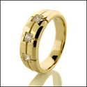 Mens Princess Channel .45 Ct Cubic Zirconia CZ Wedding Band