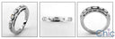 Wedding .35 Baguette set Channel Cubic Zirconia CZ Band 