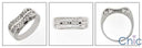 Fine Jewelry .50 TCW Pave Set Waivy Cubic Zirconia Cz Ring