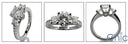 Eternity 0.85 Round Center Eternity Cubic Zirconia Cz Ring