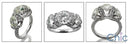 3 Round Cubic Zirconias In Channel Pave 14K White Gold Anniversary Ring