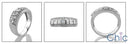 Wedding 6.5mm Shank Channel Baguettes Cubic Zirconia CZ Band