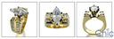 Engagement 3 Ct Marquise Center Channel Cubic Zirconia Cz Ring