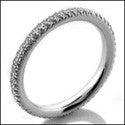 Eternity 0.75 TCW Stackable Cubic Zirconia Cz Ring