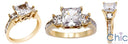 Engagement 2 Ct Princess Center Channel Princess Cubic Zirconia Cz Ring