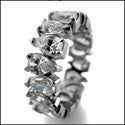 Eternity Pear Shape 8.5 TCW Cubic Zirconia Cz Ring