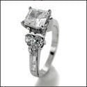 Engagement Princess 1 Ct channel Cubic Zirconia Cz Ring