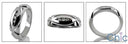 Mens 0.15 TCW Round in Channel Cubic Zirconia CZ Wedding Band