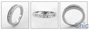 Wedding .80 Ct Channel set Princess Cubic Zirconia CZ Band