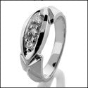 Mens .15 TCW Round Cubic Zirconia CZ Wedding Band
