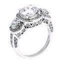 Engagement 2 Carat  Round Center 1.5 Cubic Zirconia Cz Ring