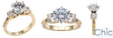 Engagement Round 2 Ct Center 1 TCW Round Cubic Zirconia Cz Ring