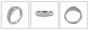 Wedding micro pave Cubic Zirconia CZ Band