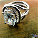 Anniversary Radiant Cushion 3 Ct Ct Pave Cubic Zirconia Cz Ring