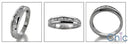 Wedding Baguette Ct Round Channel Set Shank Cubic Zirconia CZ Band 