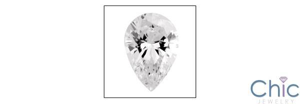 0.75 Ct Pear Shape Tear Drop Cubic Zirconia CZ Loose stone