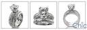Matching Set 1.75 Round Rows Of Pave Cubic Zirconia Cz Ring