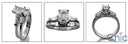 Matching Set 0.5 Emerald Center Channel Fitted Cubic Zirconia Cz Ring