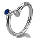 Fine Jewelry Sapphire Ct Diamond CZ Cubic Zirconia Cz Ring