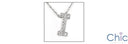 Cubic Zirconia Cz Letter I Pendant Initial Pendant