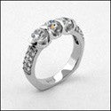 Wedding 1.2 TCW Round Channel Euro Shank Cubic Zirconia CZ Band