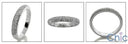 Wedding .75 Ct Round Pave Set Cubic Zirconia CZ Band 